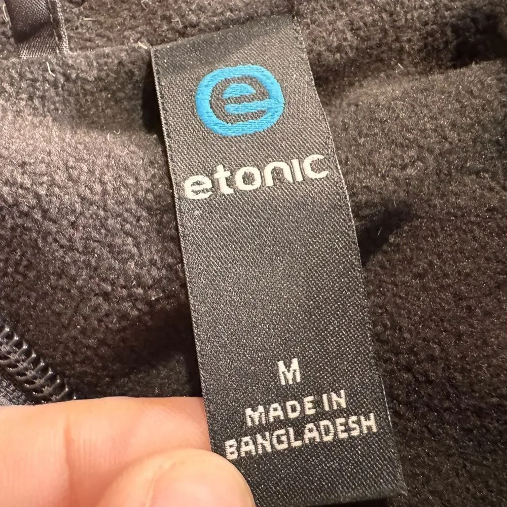 Etonic Golf Weight Woven Hooded Jacket Man Size M Gray